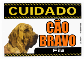Placa de Advertência fila brasileiro. Fixação Obrigatória!!