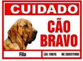 Placa De Advertência Fila Brasileiro. Fixação Obrigatória!!