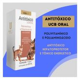 Antitoxico Oral Ucb Para Cães E Gatos. Frasco Com 20ml