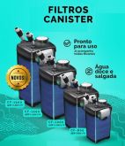 Canister Ocean Tech Cf-800. Capacidade De 800l/h. Completo C/ As Midias Filtrantes.