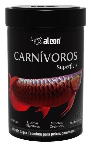 Alcon Carnivoros De Superficie 80gr. Ração Para Peixes Carnivoros De Medio E Grande Porte