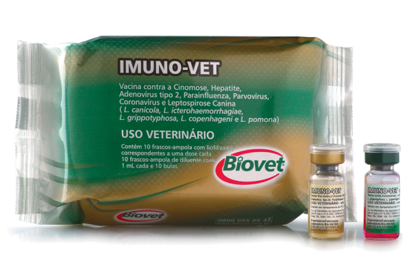 Vacina Contra A Cinomose, Hepatite Infecciosa Canina, Adenovirus Tipo 2, Parainfluenza, Parvovirus