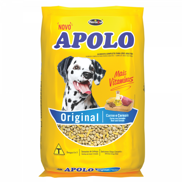 Apolo Original 20 Kg. Adulto Carne E Cereais. Para Cães De Todas As Raças.