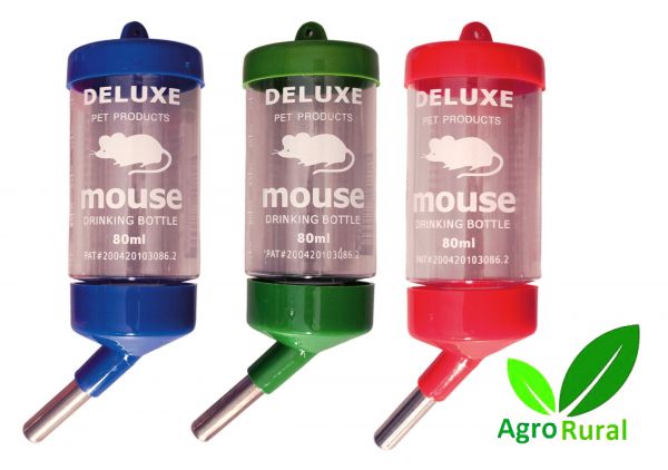 Bebedouro Automático Mouse Drinking Bottle 80ml. Para Hamster, Mercol, Esquilo, Twister...