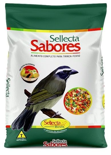 Sellecta Sabores 500gr. Alimento Completo Para Trinca Ferro E Outros Pássaros Frugívoros.