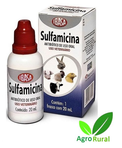 Sulfamicina. Antibiótico Antimicrobiano Para Uso Em Aves, Bovinos, Suínos E Coelhos