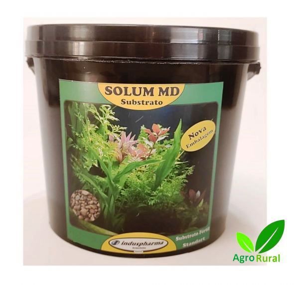 Substrato Fértil 3.6 Solum MD. Para Aquários Plantados. Balde com 3.6 Litros.