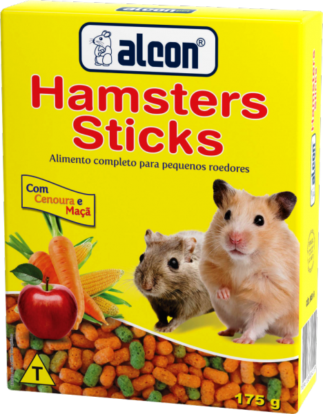 Alcon Hamster Sticks 175g Ração P\ Gerbil, Esquilo E Rato De Laboratório