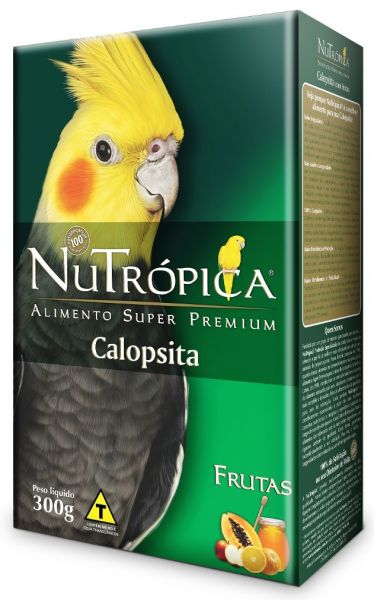 Nutrópica® Calopsita Frutas. Ração Premium De Alta Qualidade