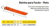 Bainha Para Facão 20" Paraboni. Em Couro Com Passador Para Cinto.