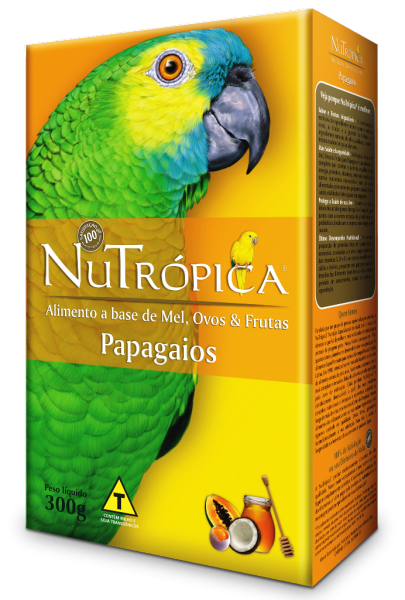 Farinhada Nutrópica. C/ Mel, Ovos E Frutas. P/ Papagaios.