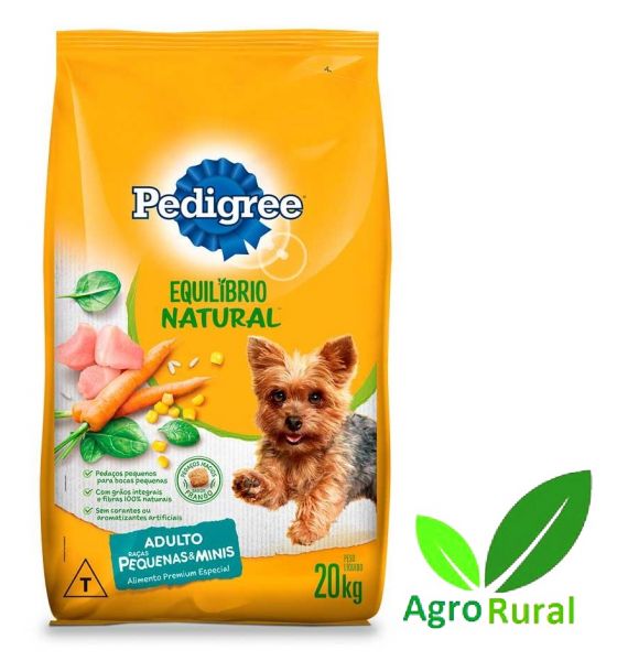 Pedigree Equlibrio Natural Adulto Raças Pequenas De 20 Kilos