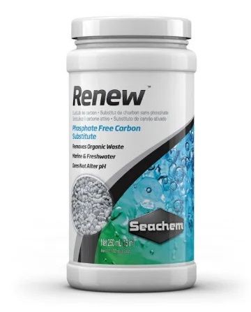 Seachem Renew 500ml. Midia Removedora. Substituto Do Carvão Livre De Fosfato. Alta Porosidade.