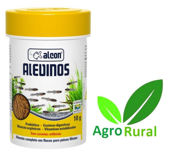 Alcon Alevinos 10g   Ração Microfloculada Para Filhotes De Peixes