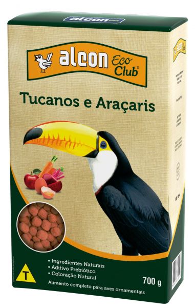 Alcon Eco Club Tucanos E Araçaris. Ração Especial Super Premium De Alta Qualidade.