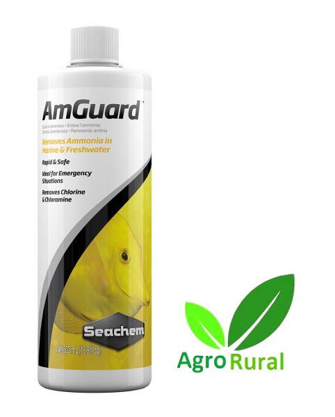 Seachem Amguard 500ml Removedor Amônia Nitrito Cloro E Cloramina