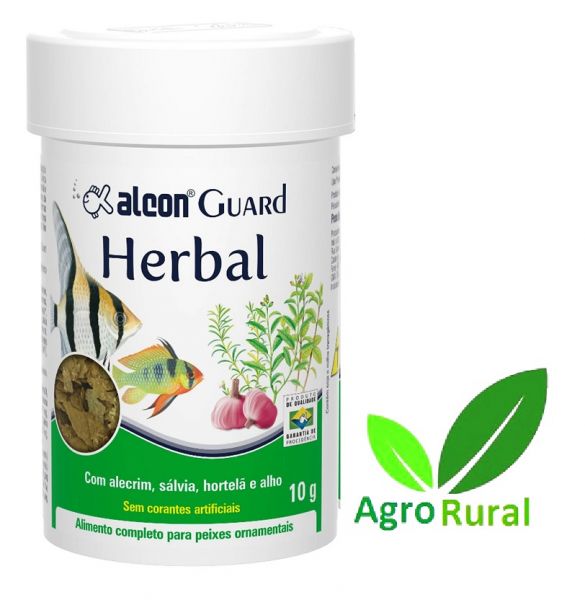 Alcon Guard Herbal 10g Ração Em Flocos Para Peixes Ornamentais