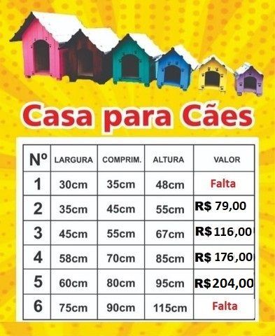 Casinha Para Cães Em Madeira. Valores E Tamanho Na Foto.