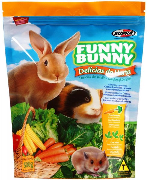 Funny Bunny Supra, Ração Extrusada Para Coelho E Vários Roedores