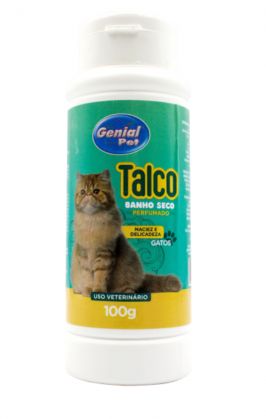 Talco Banho Seco Perfumado Para Gatos. Genial Pet