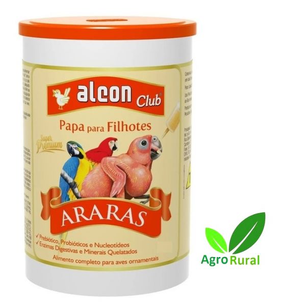 Alcon Club Papa Para Filhotes Psitacídeos Pequeno e Médio Porte - Agropet  Girassol