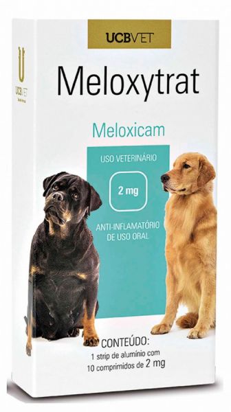 Meloxytrat 2mg 10 comp - Anti-inflamatório Cães