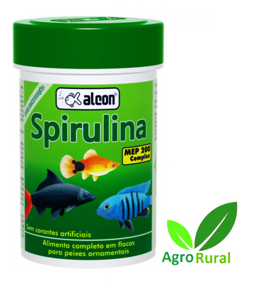 Alcon Spirulina 50g Ração P/ Peixes De Aquário Água Doce Salgada