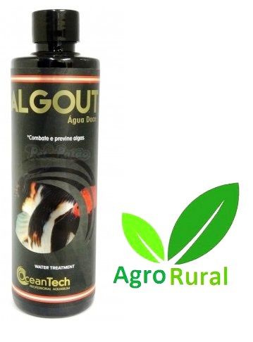 Algout 250ml. Ocean Tech. Poderoso Algicida. Elimina Agua Verde E Algas De Lagos, Fontes E Aquarios.