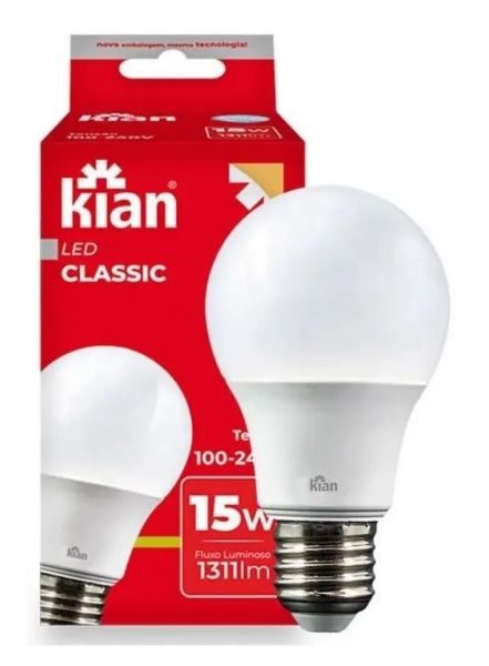 Lâmpada Led 6000k 15w Branco Bivolt Super Econômica.