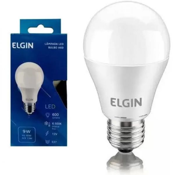 Lâmpada de Led 9w Elgin A60 Bulbo Led 6500k Bivolt