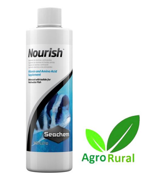 Seachem Nourish 250ml. Suplemento Vitamínico Para Peixes De Aquários.