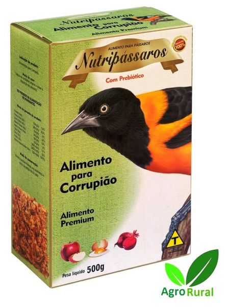 Nutripássaros Ração De Alta Qualidade P/ Corrupiões. C/ Maçã