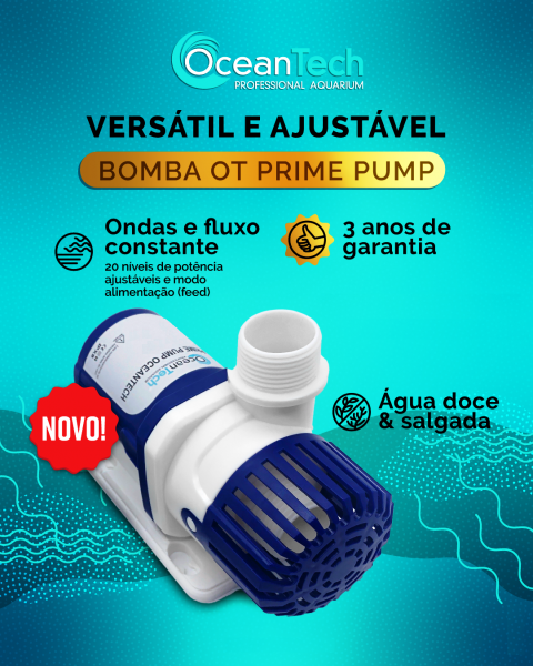 Bomba submersa Eletrônica Ocean Tech Prime 3000 Litros Horas. Bi-volt Automática