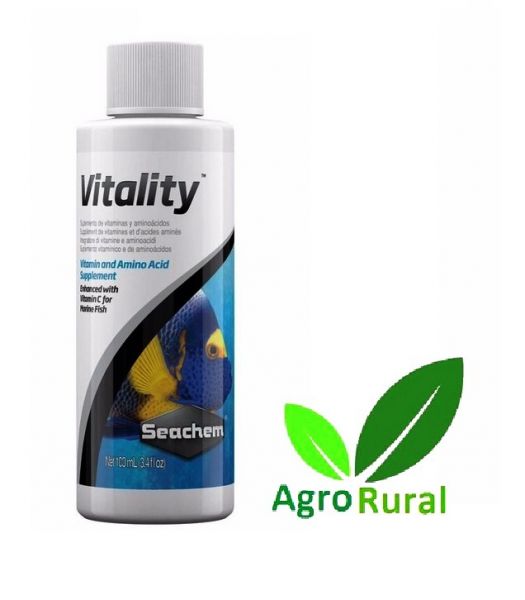 Seachem Vitality 100ml Suplemento De Vitaminas E Aminoacidos