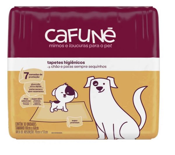 Tapete Higiênico Para Cães Cafuné. Com 30 Unidades