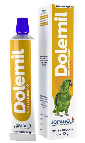 Dolemil Pomada Anti-Parasitária Para Aves De Todas As Espécies.