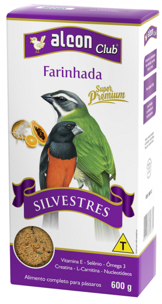 Alcon Club Farinhada Silvestres 600g Ração P\ Trinca Ferro, Curió, Azulão, Sabiá...