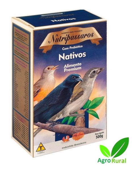 Nutripássaros Nativos. Ração Especial Para Sabiá, Pássaro Preto E Trinca-ferro