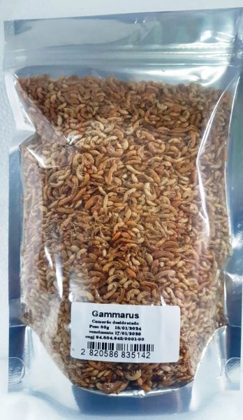 Gammarus 80gr. Ração em Crustáceos Desidratados P/ Tartarugas Aquáticas