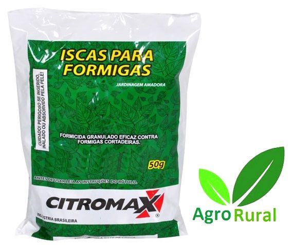 Isca Para Formigas Cortadeiras Carregadeiras Citromax 50g