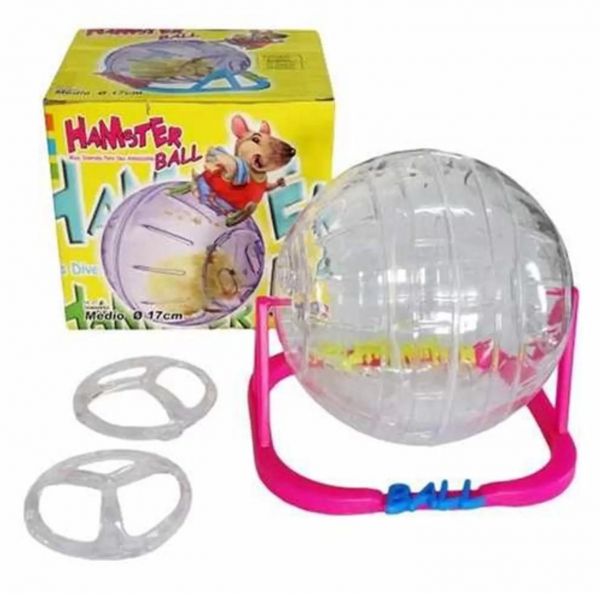 Bola Para Hamster. Hamster Ball. Dupla Função. Uso Fixa Ou Solta