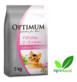 Optimum Gatos Filhotes Sabor Frango. Pacote Com 3kilos