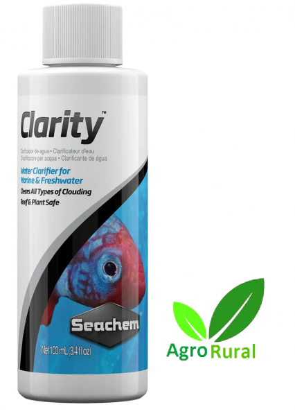 Seachem Clarity 100ml Cristalinizante, Clarificante Para água De Aquários, Fontes E Lagos