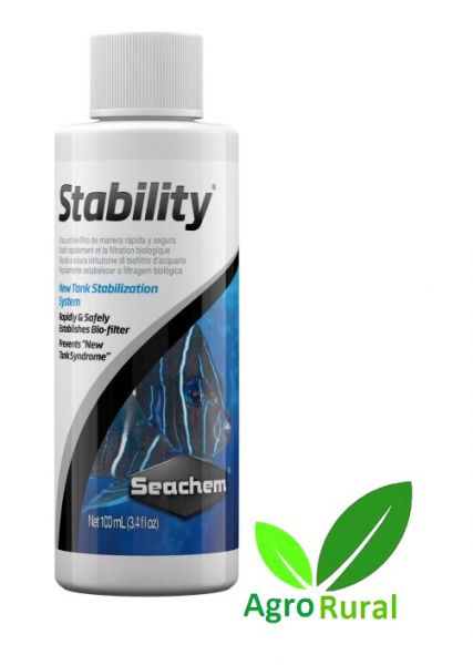 Seachem Stability 100ml. Acelerador Biológico P/ Aquários, Fontes E Lagos.