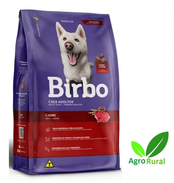 Ração Alimento Para Cães Birbo Carne 15Kg.