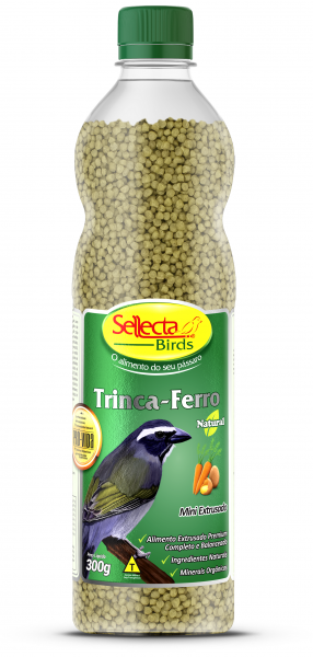 Sellecta Trinca Ferro Natural Mini Extrusado Ração Premium Completa P/ Passaros Frugivoros.