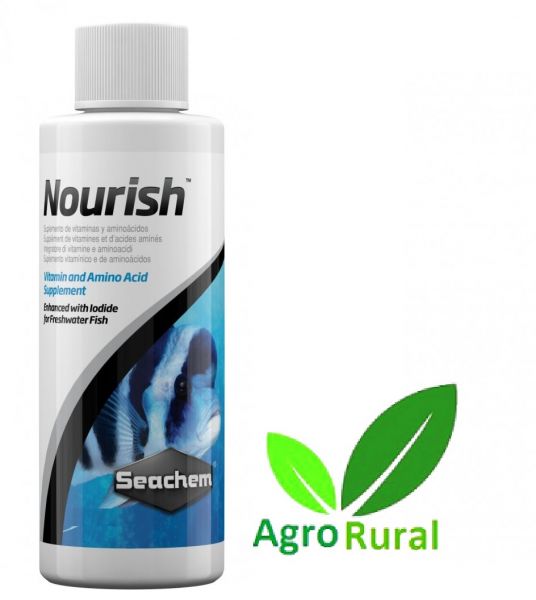 Seachem Nourish 50ml. Suplemento Vitamínico Para Peixes De Aquários.