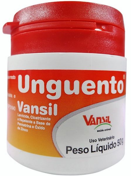 Unguento Vansil. Larvicida, Bernicida, Cicatrizante e Repelente