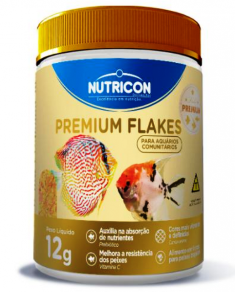 Nutricon Premium Flakes. Ração Em Flocos P/ Todos Peixes Ornamentais.
