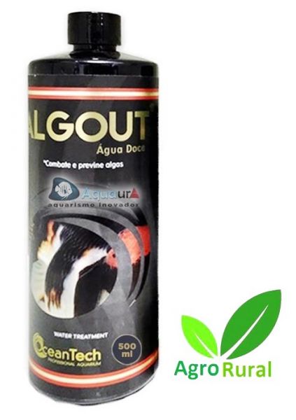 Algout 500ml. Ocean Tech. Poderoso Algicida. Elimina Agua Verde E Algas De Lagos, Fontes E Aquarios.